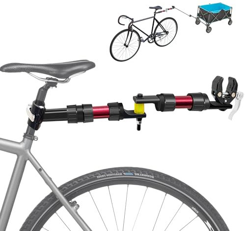 Mimoke Fahrradanhänger Adapter – Modularer Nylon-Komponenten-Design, Dämpfungs- und Lenksystem, für Fahrräder mit Sitzrohrdurchmesser 27-32 mm geeignet