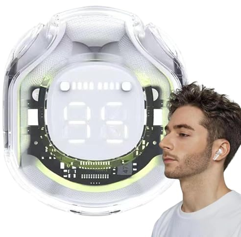 Sghtil Auriculares inalámbricos, auriculares de fitness con cancelación de ruido - Auriculares intraurales | 5.3 Auriculares intrauditivos con cancelación activa de ruido para hombres y mujeres