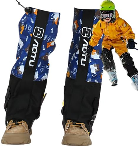 Schneemaking für Kinder, wasserdichte Kinderstiefel für Kinder | Vollverstellbare Schneeschuhe Abdeckung | Kletterausrüstung für Kinder -Cartoon -Kinde für Schnürsenkel sorgt für eine sichere Einstelr