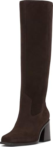 Vince Camuto Women's Sangeti Extra Wide Calf Stacked Heel Knee High Boot