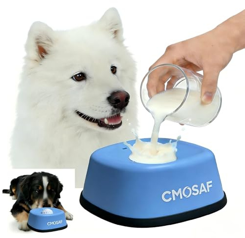 Dog Lick Bowl, Slow Feeder Dog Licking Bowl w Rolling Ball for Liquid Treats Bone Broth Yogurt, Post-op Nutrition & Anxiety Relief for Small Medium Large Breeds