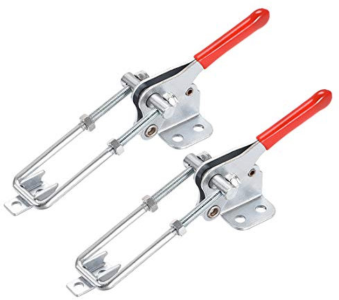 sourcing map 496lbs Smoker Toggle Pull Latch U Bolt Vertical Quick Release Clamp, 2 Pcs