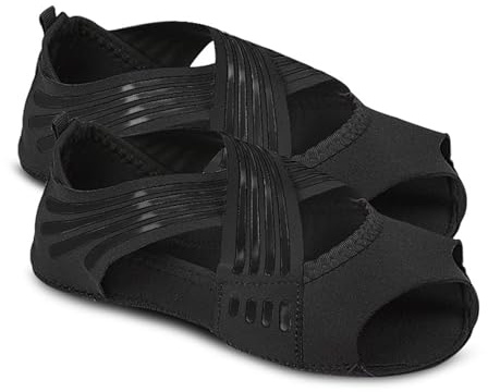 JSHshield Chaussettes de yoga pour femmes,Chaussettes de ballet découpées,Chaussettes antidérapantes sans orteils,Idéal pour le Pilates, la danse, la barre pure, le ballet, l’entraînement pieds nus