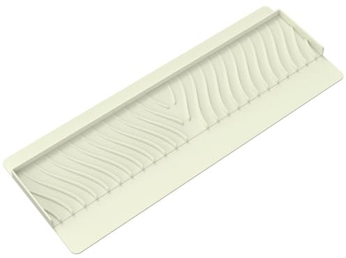 MiOYOOW Protezione per Bordi di Lavello, Paraspruzzi in Silicone con Design di Drenaggio, Supporto Organizer Tappetino per Spugna e Piano di Lavoro Cucina, Bagno