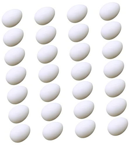 Gadpiparty 28pcs Simulation Lifelike Fake Pigeon Eggs Nest Hatching Induced Eggs for DIY Decorating Filled