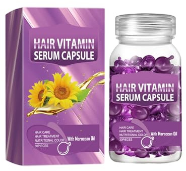 3PCS Vitamin Hair Essential Oil Capsules Strengthen Smooth Deeply Nourish Keep Straighten Reduce Loss Repair Damaged Hair Care Serum (B)