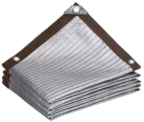 Reflekterande skuggnät UV-resistent aluminiumfolie växthusskydd för trädgård, gård, parkering, hundgård - solskydd och värmereducering