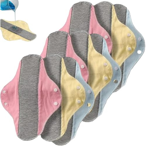 Compresas para incontinencia femeninas, impermeables, lavables y a prueba de fugas. Compresas menstruales ultrafinas de terciopelo, de algodón puro ecológico y tejido transpirable, ideales para el cu