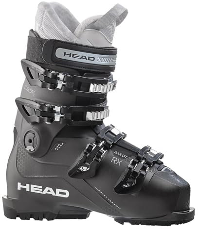 Skischuhe Head Advant Edge 65 W Black/Anth Flex 65 Damen Skistiefel Alpinskischuhe (Edge LYT MP27.0, anthrazit/schwarz)