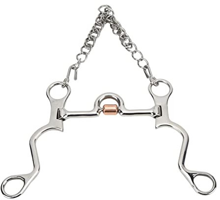 ZLXHDL Pelham-Pferdegebiss, Feine Verarbeitung Pelham-Gebiss, Starkes Edelstahl-Pferdegebiss Für Reitsport-Leistungen(120mm)