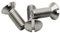 Vis Tete Fraisee Bombee Fendue M5 x 16mm : 30 Pcs Visserie Inox pour Ecrou Rondelle | Vis à Tête Fraisée Bombée Fendue Acier A2 | Metal Anti-Rouille - DIN 964 | Boite Rangement Vis PROTORX