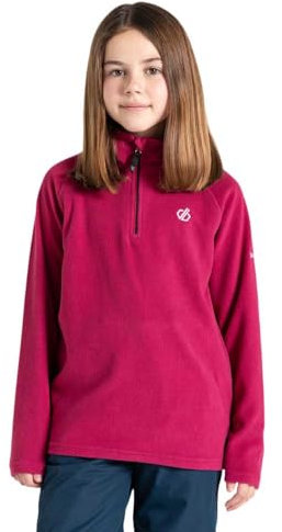 Dare2B Girls Kids' Freehand Half Zip Fleece Sweater, Berry Pink, 11-12 Years EU