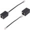 HAWAKA 2PACK Cavo splitter di rete, adattatore da RJ45 femmina a RJ11 maschio per cavo Ethernet, cavo telefonico nero RJ11 6P4C a Ethernet RJ45 8P8C