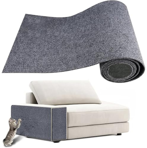 Trimbar självhäftande klösskyddsmatta för soffa och vägg, 60 x 200 cm – kattklösmatta med skyddsfunktion, gör-det-själv soffskydd för möbler
