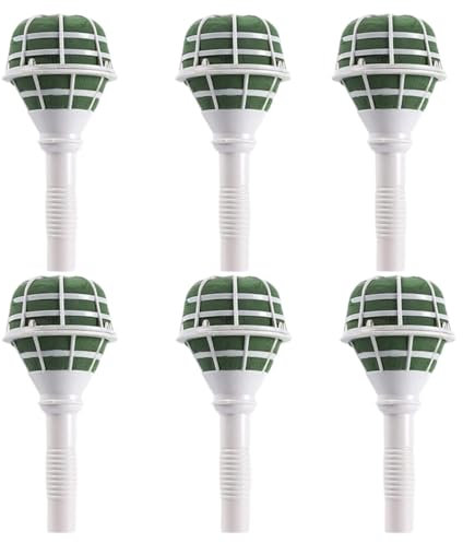 6 Pièces Support de Mousse de Bouquet de Mariée Porte-Floraux à Main de Mariée Poignées en Mousse pour Bouquet de Mariée Accessoires d'arrangement de Fleurs pour Fête Mariage Bricolage