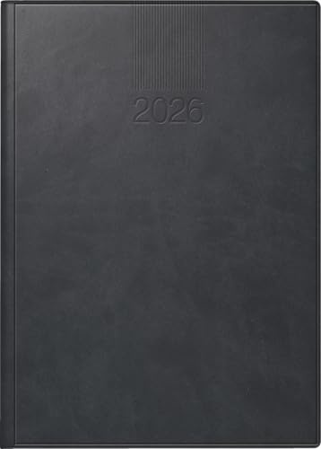 rido/idé bokkalender mod. ROMA 1 2026 | A5, konstläder, svart