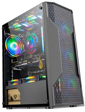 Caja de computadora de Torre Media ATX/Micro ATX/ITX, Paneles de Vidrio Templado Dobles