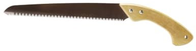 EasySpeed Sierra de Podar, Serrucho para Poda con Mango de Madera Dentado Japonés, Sierra de Mano Agarre Cómodo para Jardín, Hoja de 350 mm, para Serrar Cortar Madera Ramas y Troncos