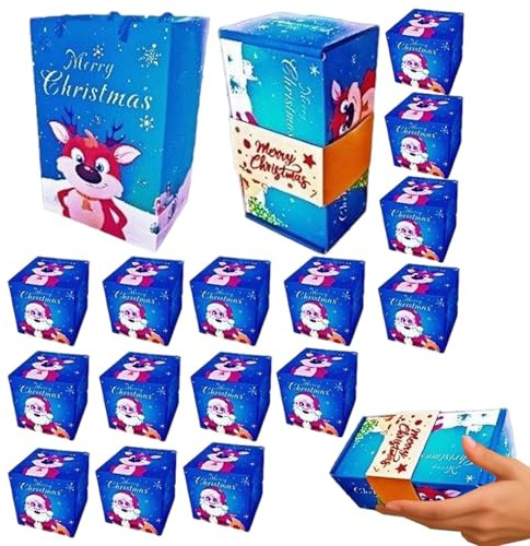 Scatole di Natale, scatola di salto di compleanno per soldi, borsa pieghevole unisex per regali di San Valentino gioielli per la casa celebrazione