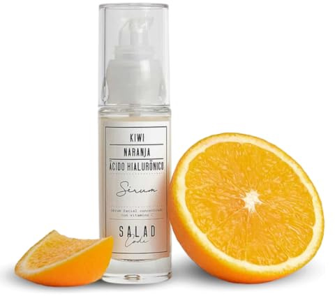 Salad Code serum vitamina c y acido hialuronico – serum facial Hidratante con efecto glow– Vitamin C Serum para Mujer y Hombre – Skincare para mantener la piel más firme, tersa y rellena