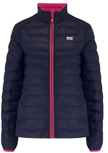 Mac in a Sac - Doudoune en duvet Polar - pour femme - fuchsia/bleu marine - M