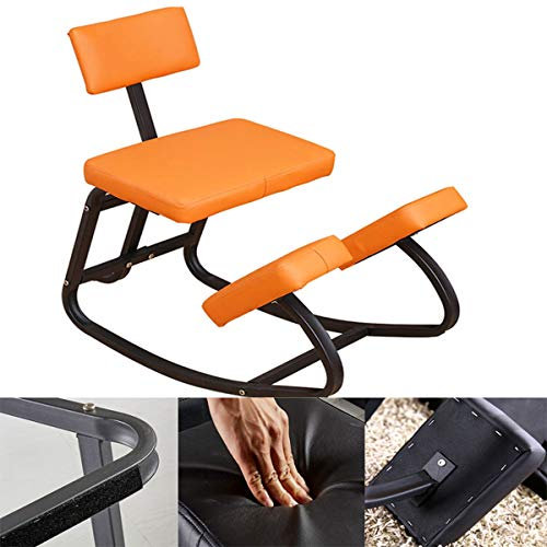 DBMGB Kniestuhl Ergonomisch mit Rückenlehne Kniehocker Kniender Hocker für zu Hause und im Büro Schreibtische Bürohocker Zur Wirbelsäulenkorrektur