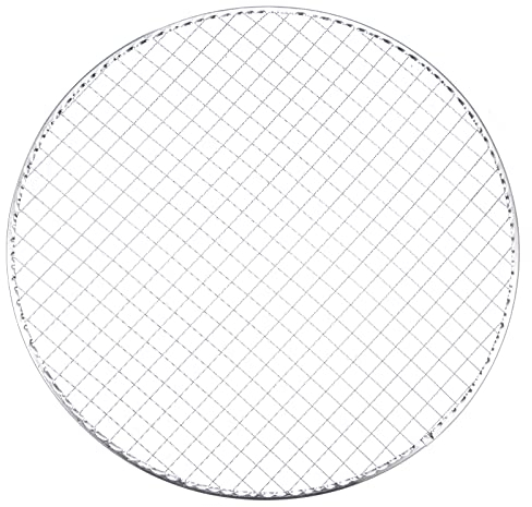 sourcing map 5pcs Round BBQ Grill Net 13 Dia Galvanized Iron Barbecue Mesh Mat for Baking Smoking Charcoal Grilling Roasting
