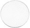 sourcing map 5pcs Round BBQ Grill Net 13 Dia Galvanized Iron Barbecue Mesh Mat for Baking Smoking Charcoal Grilling Roasting