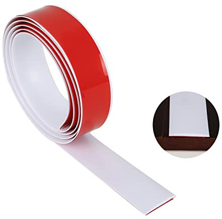 Self Adhesive Floor Transition Strip, Flexible Laminate Flooring PVC Flat Door Threshold Strip 4cm Width Floor Edging Trim Strip for Tile Wood Joins Gap