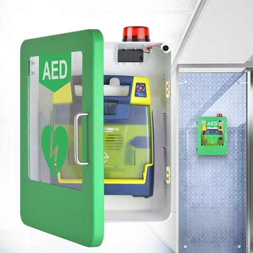 Armadio defibrillatore DAE, montaggio a parete, con allarme, in plastica ABS, resistente alla corrosione, per casa, ospedale, luoghi pubblici, defibrillatore di pronto soccorso