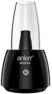Drinkk 3-in-1 Auto Vaporizer Cup for Herb, Wax, Oil, Compatible with 510 Thread Cartridges, Electric Dab Rig Cup (No Nicotine) Black