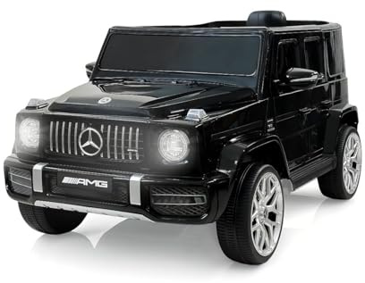 Mobiclinic®, Coche eléctrico para niños, Mercedes Benz AMG G63, Control Remoto y Pedal, Todoterreno de Batería 12V, MP3, Bluetooth, USB, Luces y Música, hasta 5km/h, + 3 años, Terrakid