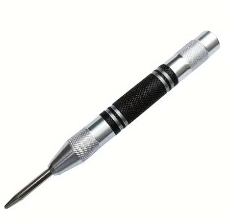 Jingyingtt 1 punzón central automático de alta resistencia con resorte de acero, punzón central con resorte ajustable, herramienta de marcado de impacto central.