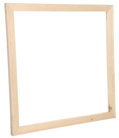 SUPVOX Marco para Lienzo de Madera Natural 40 X 40 Cm Clavos, Bastidor Extraíble para Carteles y Pinturas por Números, Adecuado para Manualidades Creativas