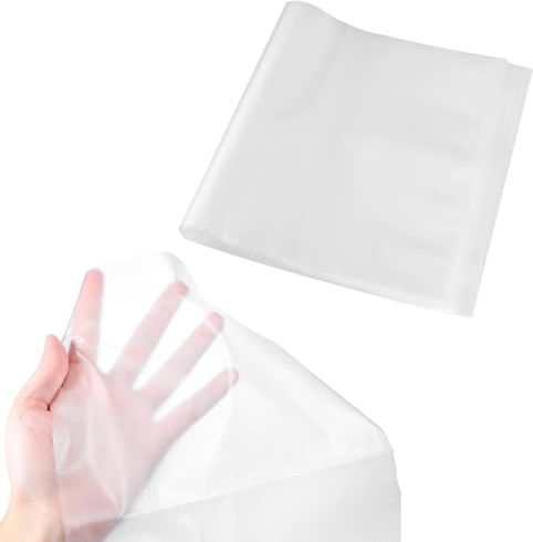 Wash Away Stabilizer for Embroidery Crystal Clear, 10 x 3 Yards Water Soluble PVA Film Topping Roll, Cornstarch Based Eco Film for Machine Embroidery, Hand Sewing Pattern Transfer & FSL