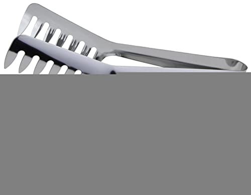 Servir Les pâtes Pinces - Pince à Spaghetti en Acier Inoxydable de 8 Pouces,Clip de Peigne de Nourriture de Serveur de pâtes, Outils de Cuisine de Conception d'extrémités dentées de Griffe de