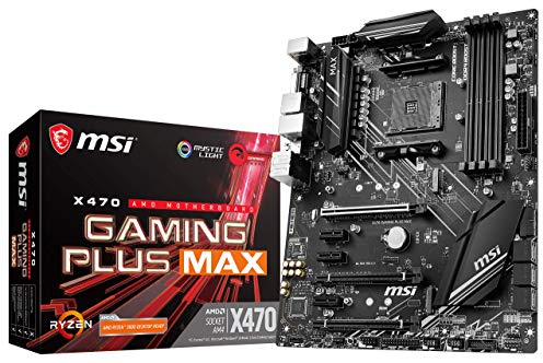 MSI Performance Gaming AMD X470 Ryzen 2ND and 3rd Gen AM4 DDR4 DVI HDMI Onboard Graphics CFX ATX Motherboard (X470 GAMING PLUS Max)