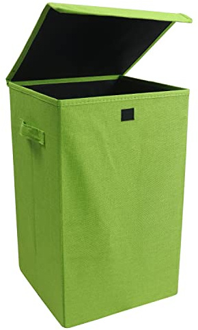 VCM Wäschekorb, Stoff Wäschebox, Wäschetruhe, Maße ca. H. 50 x B. 30 x T. 30 cm, Stoffbox mit Deckel - Dreso M