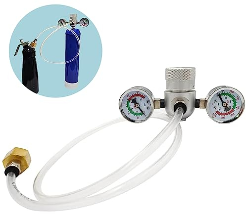 Pressure Regulator for Whipped Cream Charger Suitable for Standard Whipping Cream Dispenser,Compatible with 0.95l Blue Tank