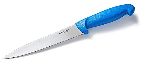 Forgast, Coltello da Cucina Professionale, Coltello per Pesce, Coltello per Sfilettare, Lunghezza 18 cm, Coltelli da Tavola, Coltello da Chef, Lavabile in Lavastoviglie, Blu
