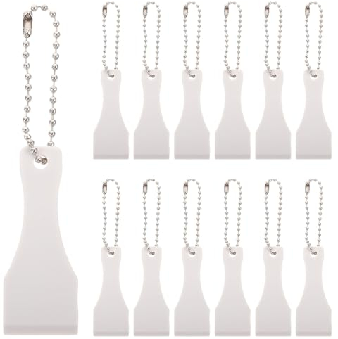 Holibanna 40pièces Outil De Grattage De Billet De Loterie Avec Chaîne Grattoir Pour Étiquettes Et Autocollants Pratique Et