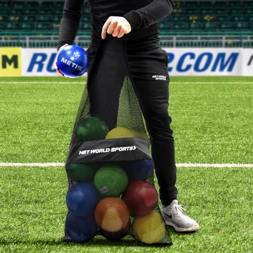 METIS Junior Foam Dodgeballs - 12 Balls for Limitless Fun, Complete with Mesh Carry Bag!