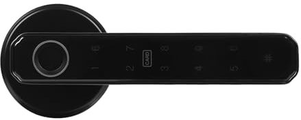 Donened - Smart Lock, 5-in-1 Fingerprint Door Lock with Handle, Smart Door Lock with Keypad Fingerprint Bluetooth APP Key, for Homes, Apartments, Offices