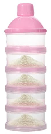 Reseformel dispenser, dispenser för mjölkpulver - Baby Formel Dispenser,5 lager avtagbara stapelbara rena mjölkorganisatörer för ris spannmålssnacks