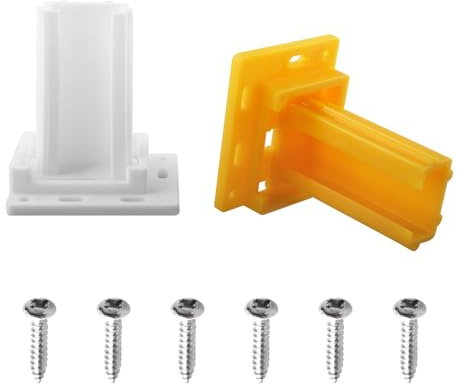 H306 Drawer Slide Socket Set, Rv Drawer Hardware, Cabinet Hardware with 3/4 Slide Channel, Plastic, Left and Right