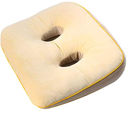 YUN&BO Beautiful Buttocks Seat Cushion,Memory Foam Sit Bone Relief Cushion for Butt, Lower Back, Hamstrings, Hips, Ischial Tuberosity - Home, Office