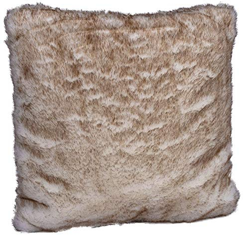 Webpelz Kissen Nordfuchs Fellkissen Pelzimitat Pelzkissen 45x45cm Sofakissen pda014 Palazzo Exklusiv