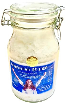Magnesium-Chlorid-Granulat zur Einnahme Sonder-Edition-2022 Magnesium im 1000ml Glas - LABORGEPRÜFT & LEBENSMITTELREIN Nur das Beste für Ihren Körper!
