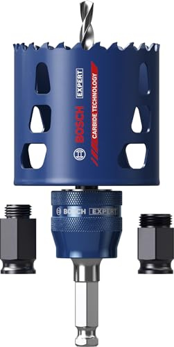 Bosch 3x EXPERT Multi Material PC Plus Starter Lochsäge-Set (für Holz mit Metall, Ziegelstein, Ø 68 mm, Professional Zubehör Bohrmaschine, Schrauber)