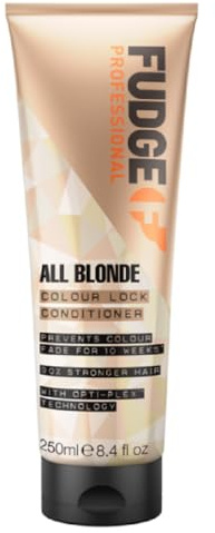 Fudge Professional All Blonde Colour Lock Conditioner, Blonde Colour Protection, Bond Repair Technology, 250 ml